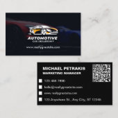 Carte De Visite Code QR du concessionnaire automobile (Devant / Derrière)