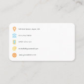 Carte De Visite Code QR du coordinateur d'événements (Dos)