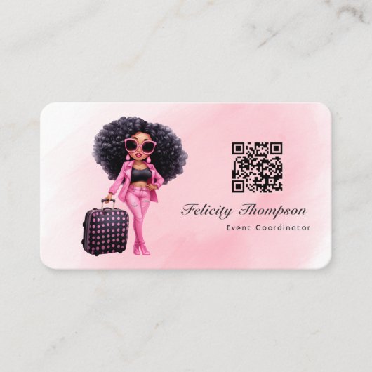 Carte De Visite Code QR du coordinateur d'événements (Devant)