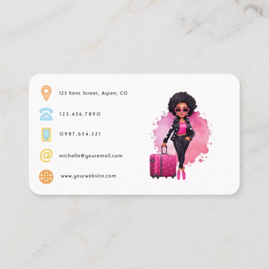 Carte De Visite Code QR du coordinateur d'événements (Dos)