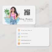 Carte De Visite Code QR du coordinateur d'événements (Devant / Derrière)