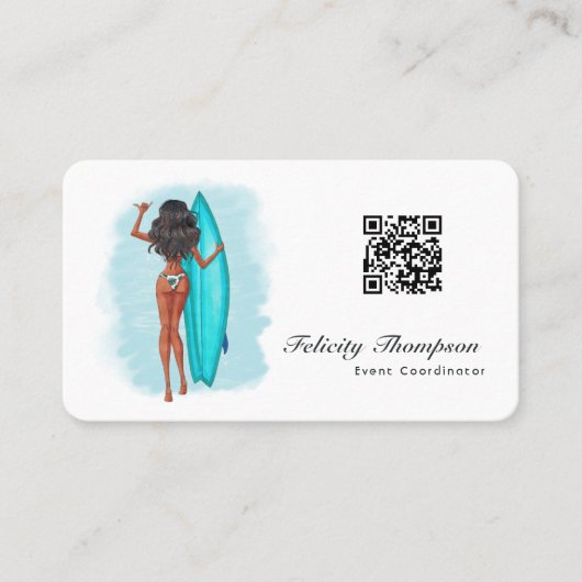 Carte De Visite Code QR du coordinateur d'événements (Devant)