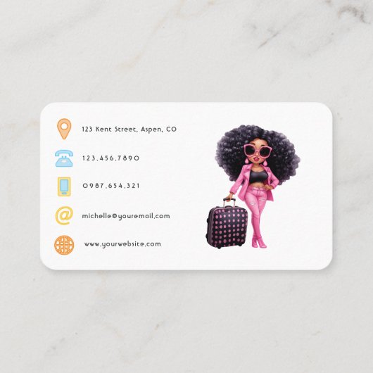 Carte De Visite Code QR du coordinateur d'événements (Dos)