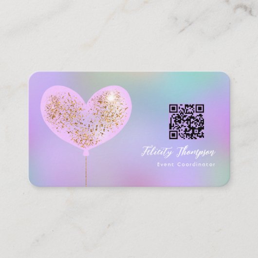 Carte De Visite Code QR du coordinateur d'événements (Devant)