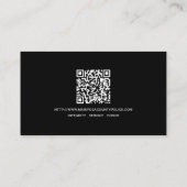 Carte De Visite Code QR du département de police Application de la (Dos)