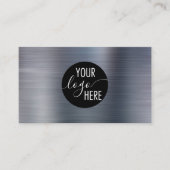 Carte De Visite Code QR du logo de la société Brossé Metallic Silv (Devant)