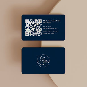 Carte De Visite Code QR du logo de la société générique profession