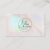 Carte De Visite Code QR du logo de la société professionnelle Opal (Devant)