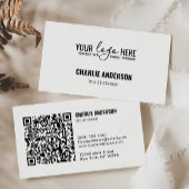 Carte De Visite Code QR du logo de l'entreprise