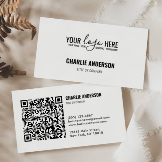 Carte De Visite Code QR du logo de l'entreprise