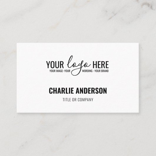 Carte De Visite Code QR du logo de l'entreprise (Devant)