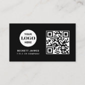 Carte De Visite Code QR du logo de l'entreprise (Devant)