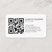 Carte De Visite Code QR du logo de l'entreprise générique Professi (Devant)