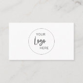 Carte De Visite Code QR du logo de votre entreprise | (Devant)