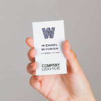 CODE QR DU LOGO D'ENTREPRISE MONOGRAMME LIGNE BLEU