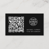 Carte De Visite Code QR du logo d'entreprise Professionnel Moderne (Devant)