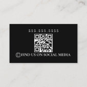 Carte De Visite Code QR du logo des services d'agent de conseiller (Dos)