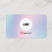 Carte De Visite Code QR du logo des services de beauté de l'esthét (Dos)