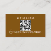 Carte De Visite Code QR du logo des services de remorquage Retro (Dos)