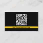 Carte De Visite Code QR du logo des services d'urgence du dispatch (Dos)
