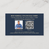 Carte De Visite Code QR du logo du professionnel hypothécaire mode (Dos)