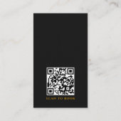 Carte De Visite Code QR du logo du service de nettoyage (Dos)