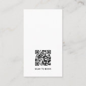 Carte De Visite Code QR du logo du service de nettoyage de maison (Dos)