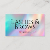 Carte De Visite Code QR du logo Lash Brows (Dos)