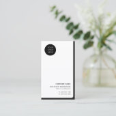 Carte De Visite Code QR du logo réseau professionnel de la société (Debout devant)