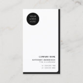 Carte De Visite Code QR du logo réseau professionnel de la société (Devant)