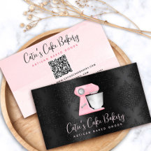 Code QR du mélangeur de boulangerie rose blush sur
