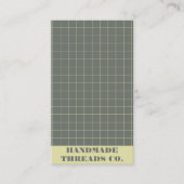 Carte De Visite Code QR du Motif Black À damiers moderne (Devant)