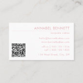 Carte De Visite Code QR du Motif Cute Boho Cupcake (Dos)