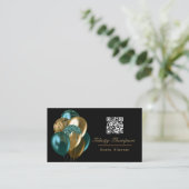 Carte De Visite Code QR du planificateur d'événement de ballons sa (Debout devant)