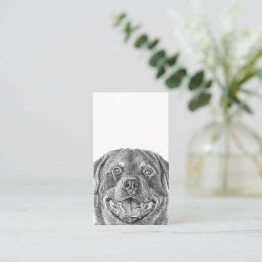 Carte De Visite Code QR du Portrait d'animal (Debout devant)