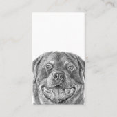 Carte De Visite Code QR du Portrait d'animal (Devant)