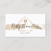 Carte De Visite code qr du professionnel de l'immobilier (Devant)