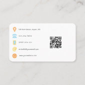 Carte De Visite Code QR du salon de beauté (Dos)