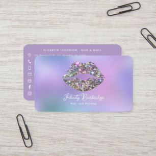 Carte De Visite Code QR du salon de beauté
