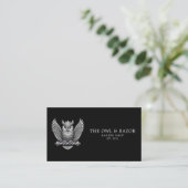 Carte De Visite Code QR du salon de coiffure professionnel Barber (Debout devant)