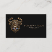 Carte De Visite Code Qr du Salon de Coiffure Professionnel Bronze (Devant)