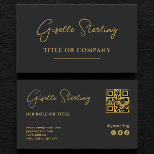 Carte De Visite Code QR du script de la société professionnelle Bl