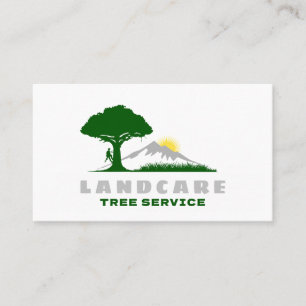 Carte De Visite Code QR du service d'ajustement d'arbre profession