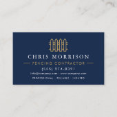 Carte De Visite Code QR du service de clôture (Devant)