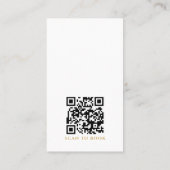 Carte De Visite Code QR du service de nettoyage de maison étincela (Dos)
