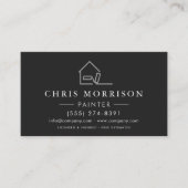 Carte De Visite Code QR du service de peinture professionnel (Devant)