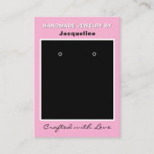 Carte De Visite Code QR du site Web de bijoux d'affaires roses (Devant)