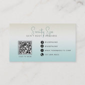 Carte De Visite Code QR du Spa Aquarelle Moderne (Dos)
