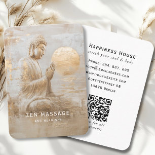 Carte De Visite Code QR du Spa de Guérison Bouddha Zen