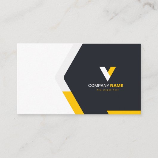 Carte De Visite Code Qr élégant moderne (Devant)